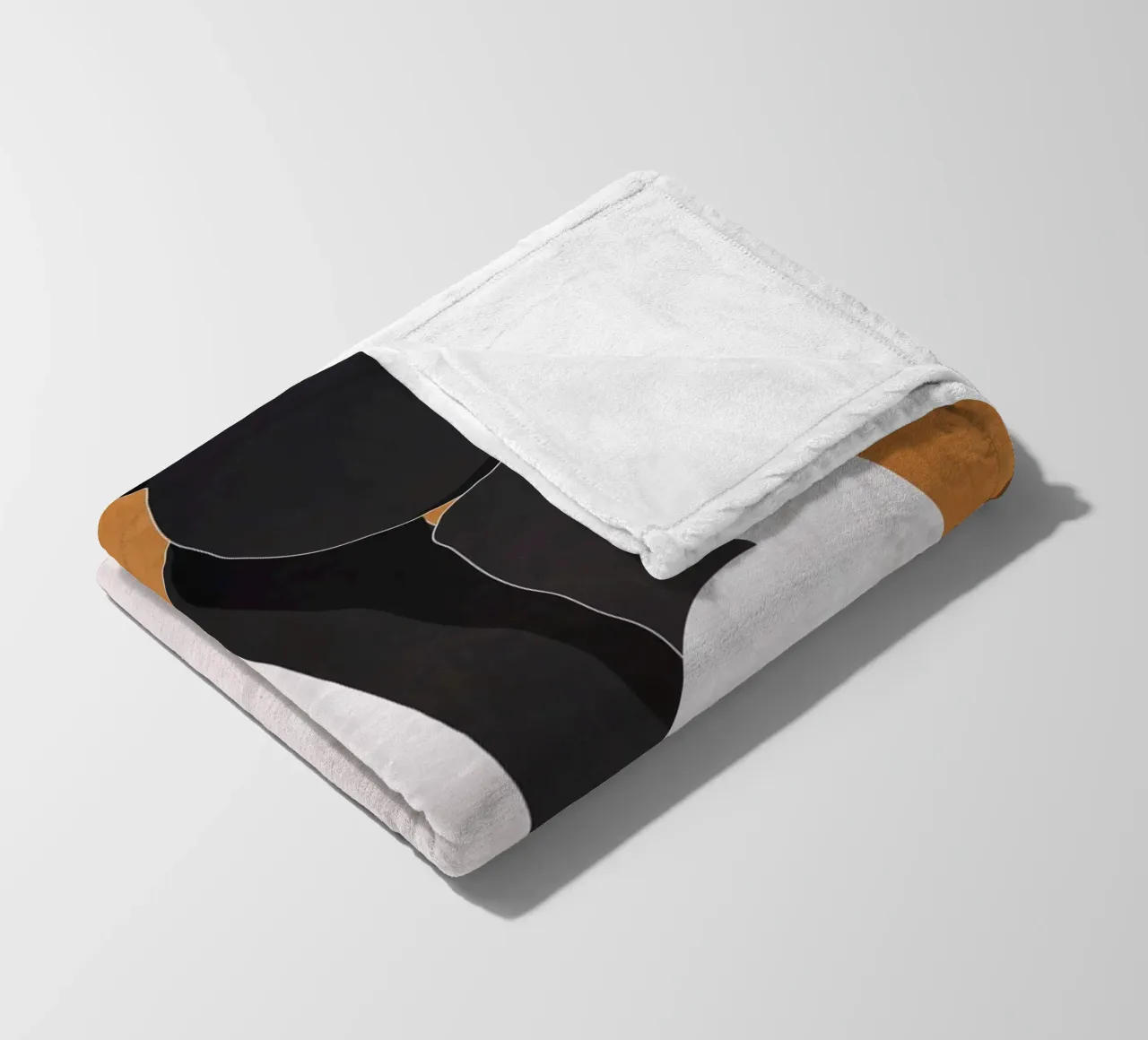 Ragazza d'arte minimale 9a coperta in pile da ThingDesign