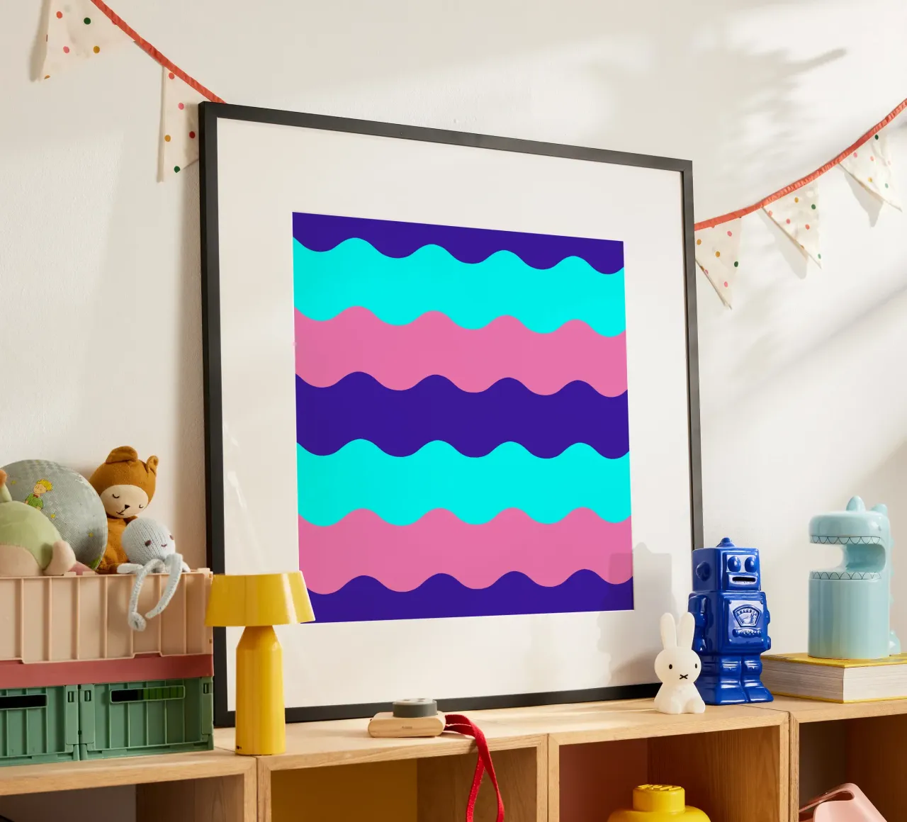cluug poster con telaio in legno da fummelhummel