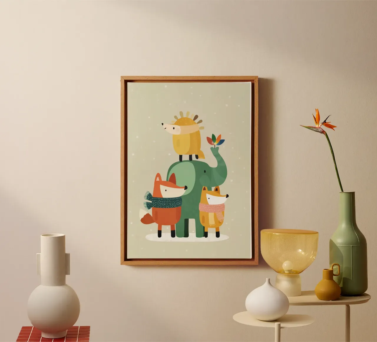 Team Cozy Critters tela con Cornice a cassetta da Kiara