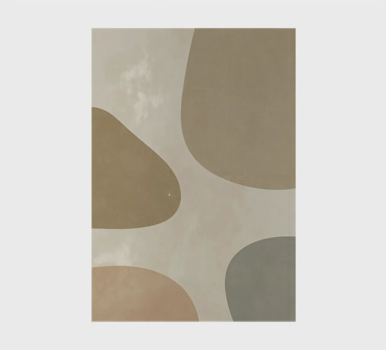 Abstract Shapes Beige and Neutral Background notebook by DesignDoodle