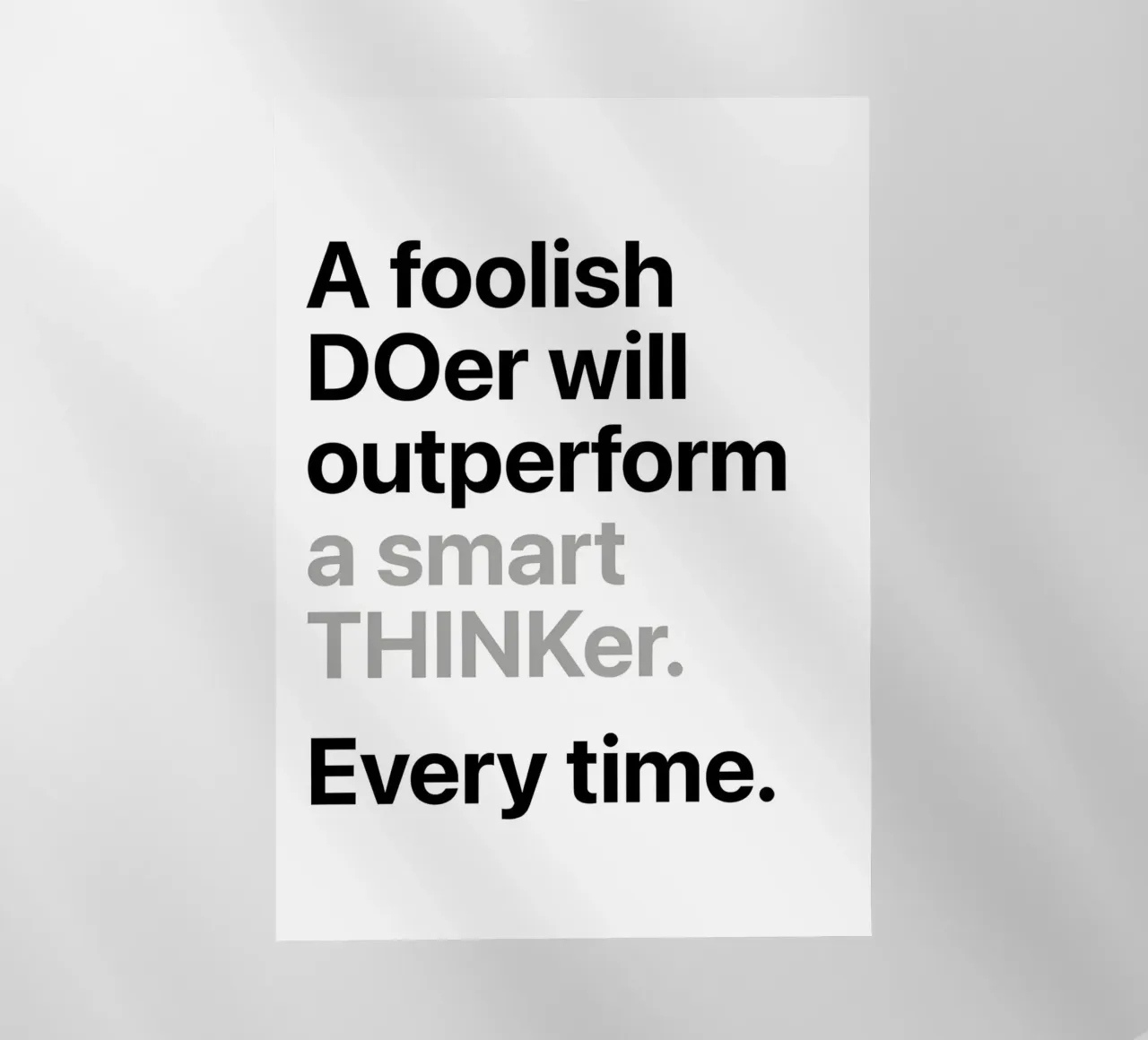 a'smart THINKer pellicola backlit da Type & Tape