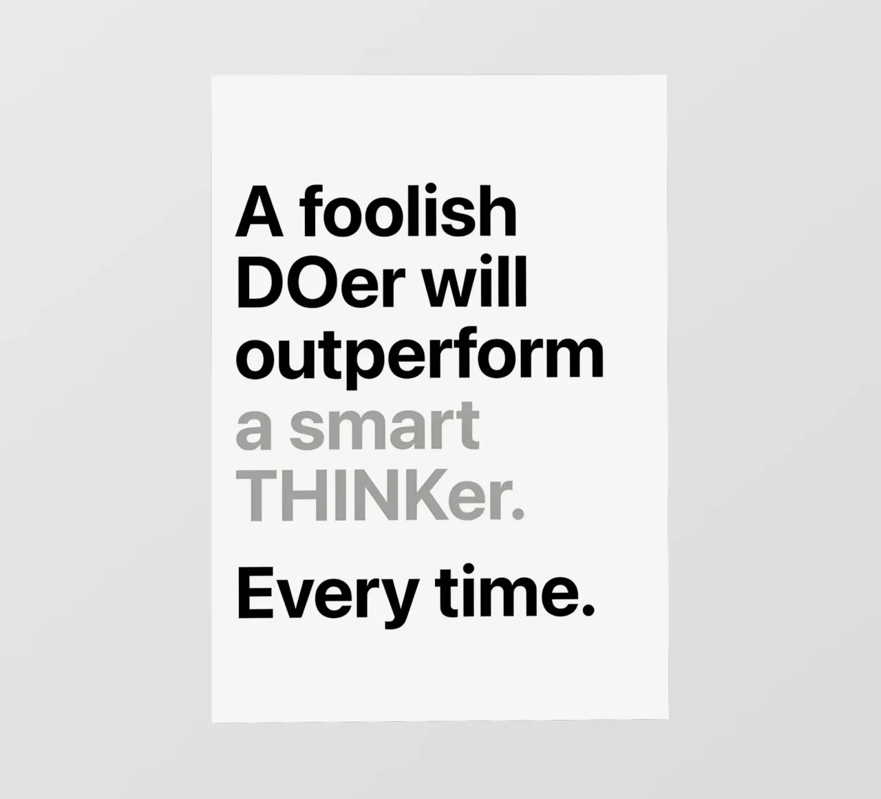 a'smart THINKer pellicola backlit da Type & Tape