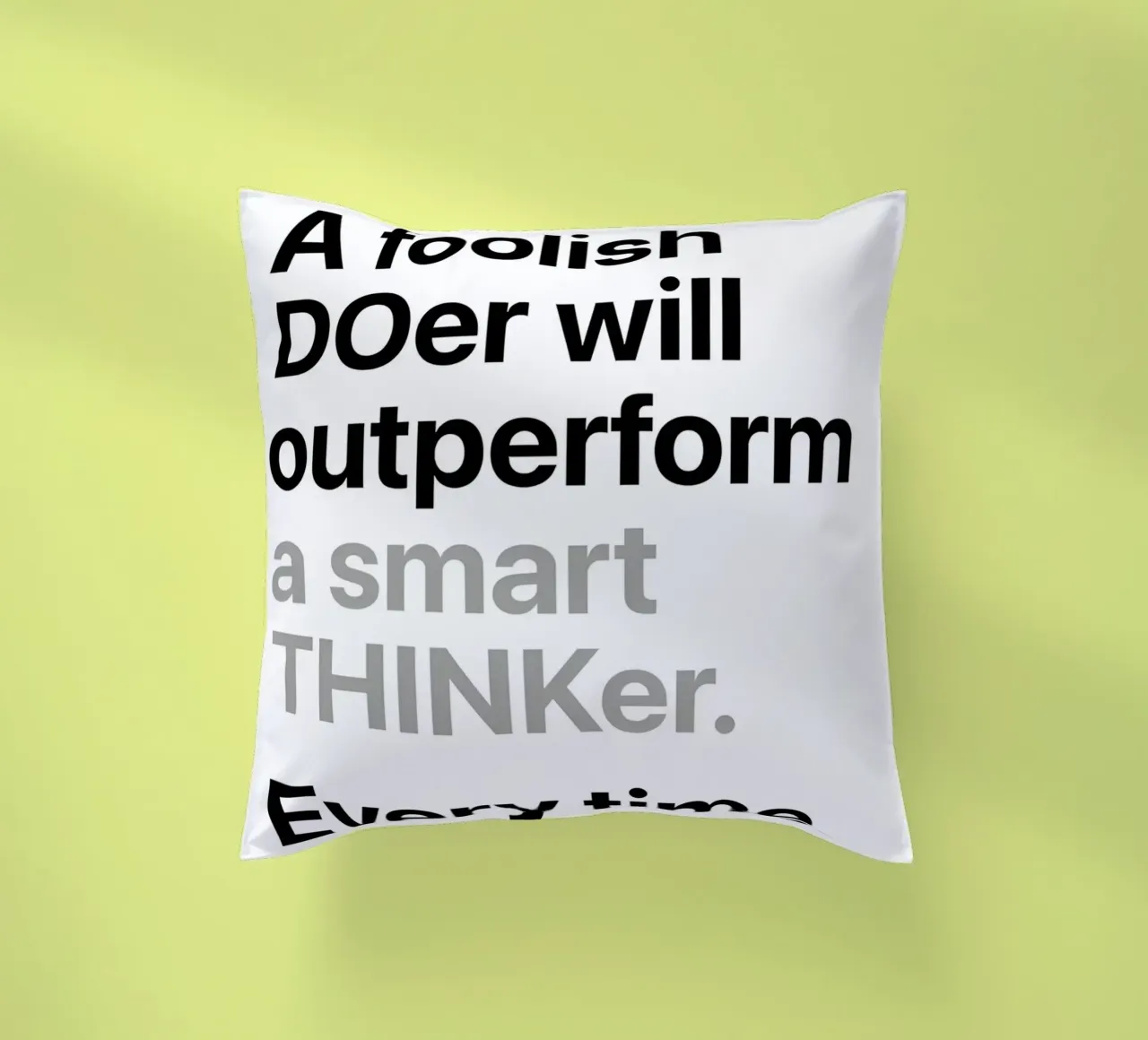 a'smart THINKer cuscino da Type & Tape