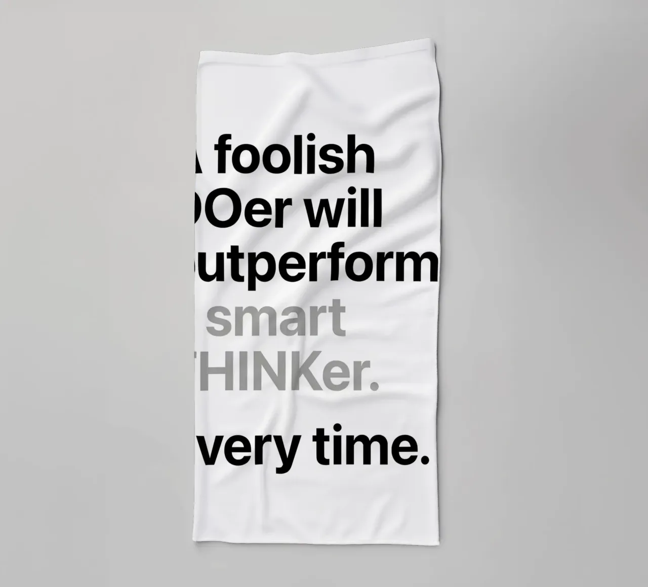 a'smart THINKer asciugamano da bagno da Type & Tape
