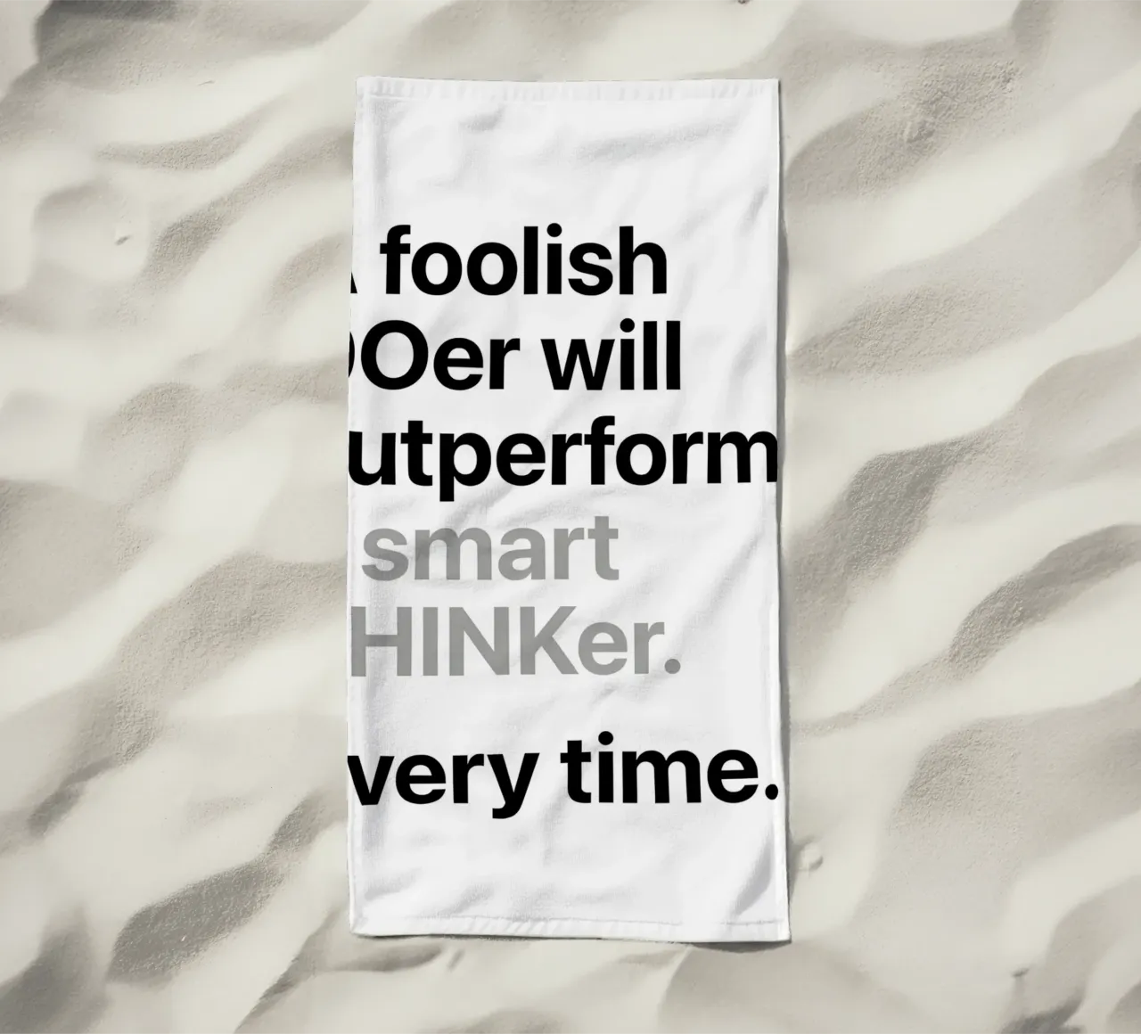 a'smart THINKer telo mare da Type & Tape
