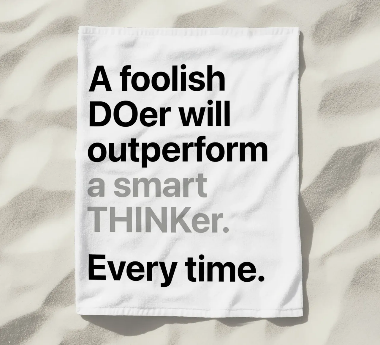 a'smart THINKer telo mare da Type & Tape
