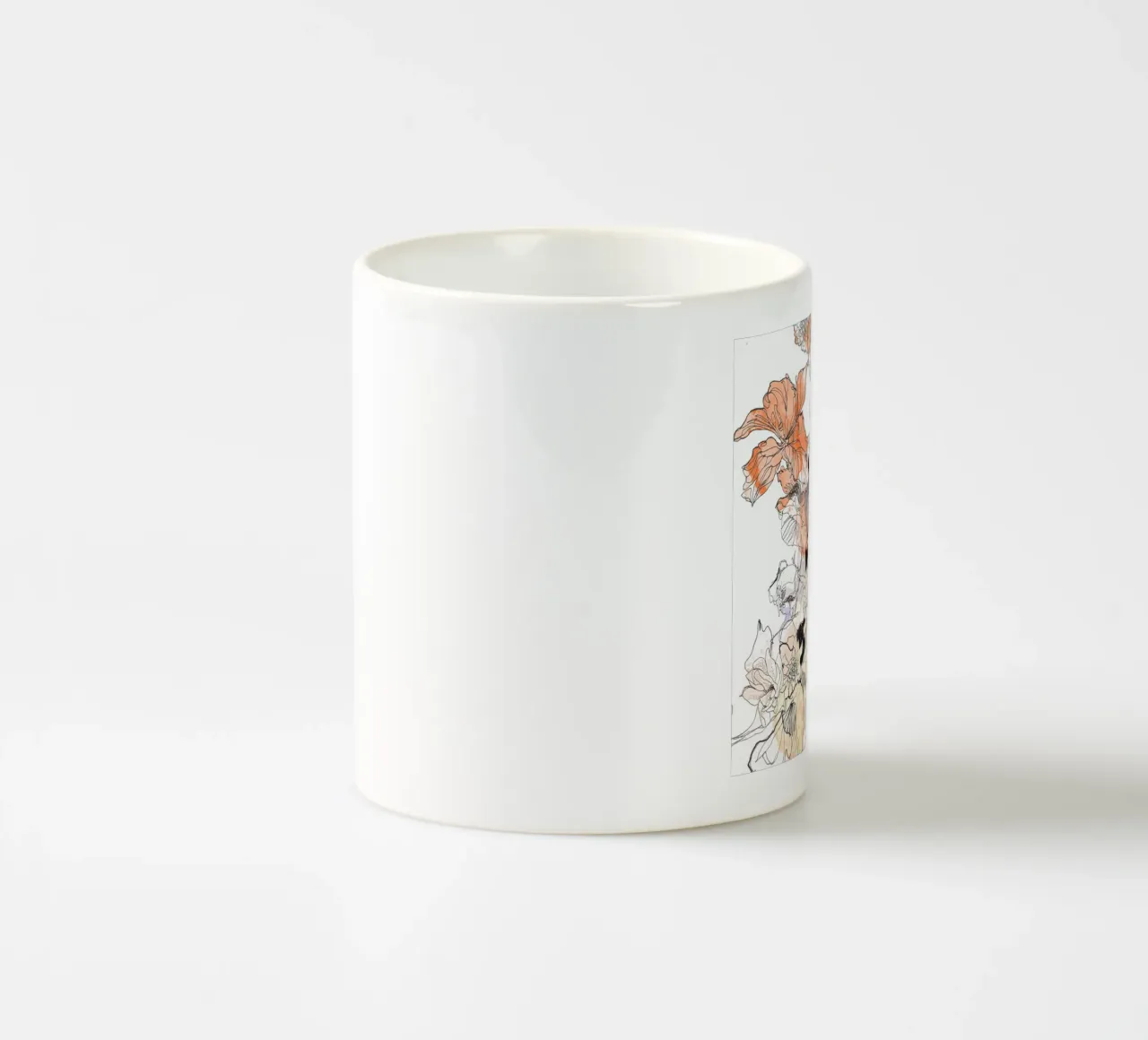 fiori tazza in ceramica da Giulio Iurissevich
