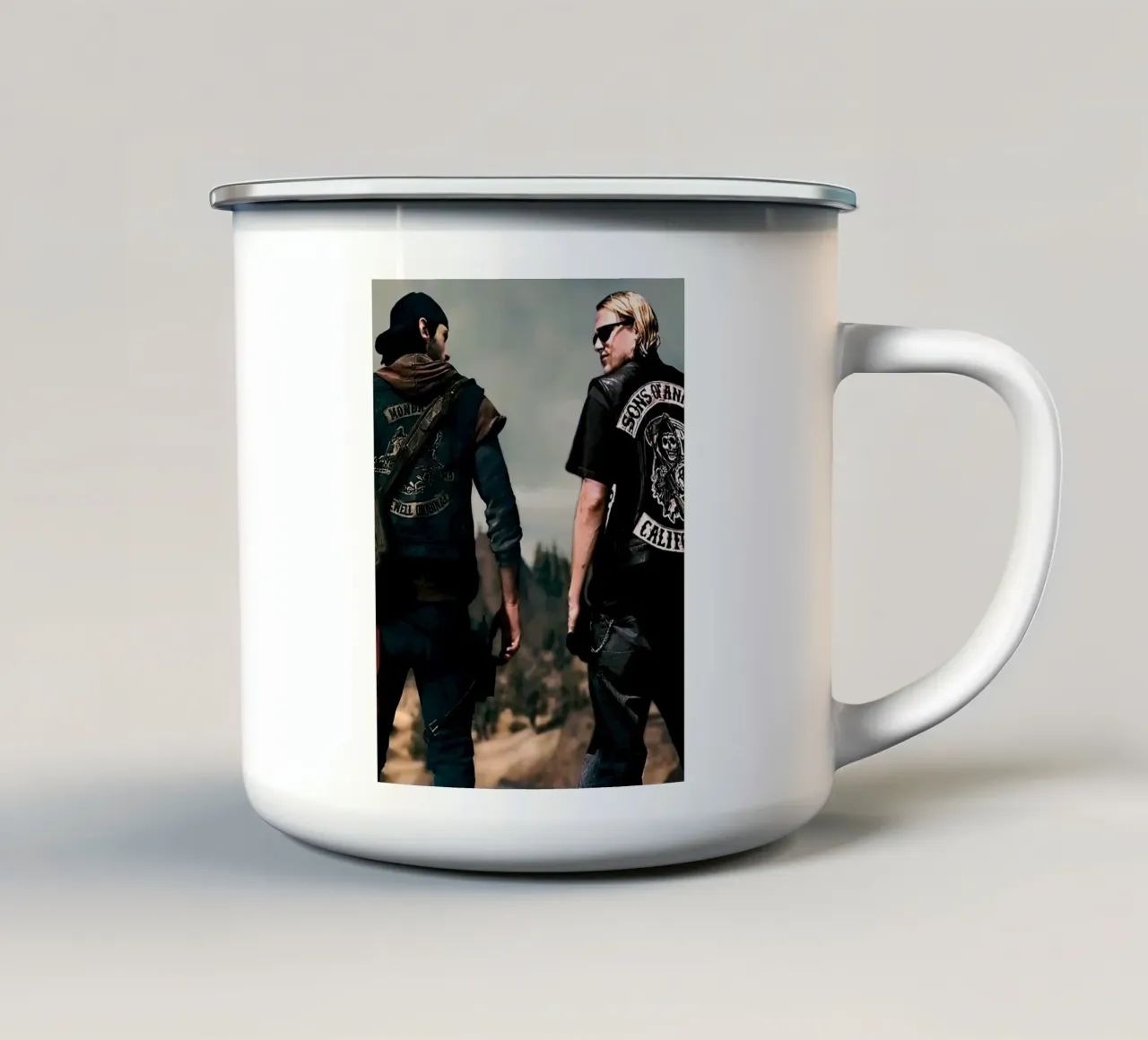 Sons of Anarchy tazza in smalto da Musadad Shop
