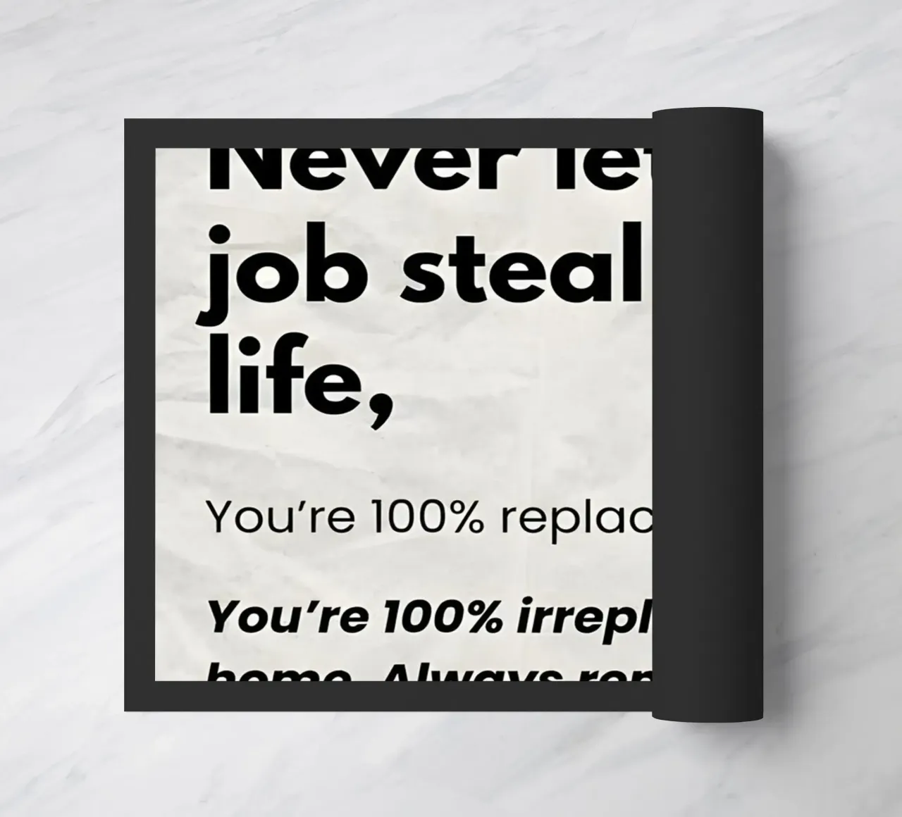 Never let a job zerbino da Type & Tape