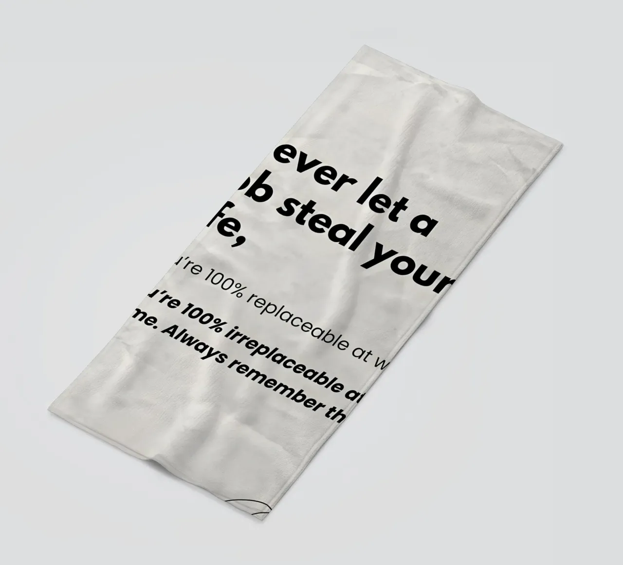Never let a job telo mare da Type & Tape