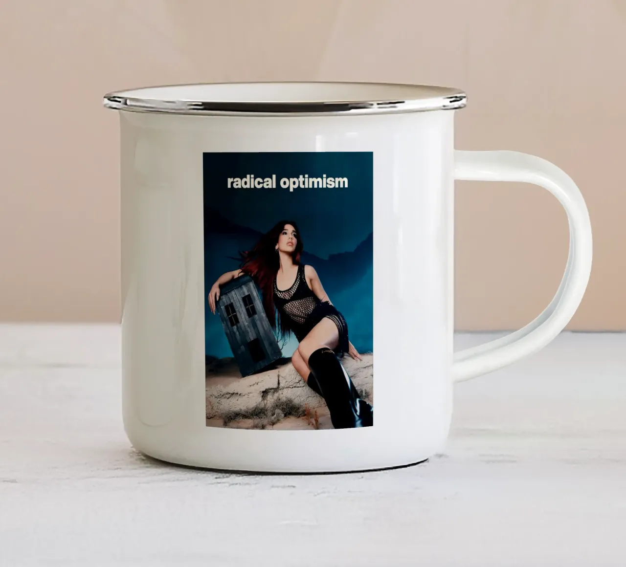Dua Lipa tazza in smalto da Musadad Shop