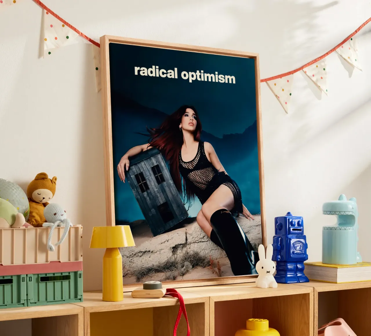 Dua Lipa tela con Cornice a cassetta da Musadad Shop