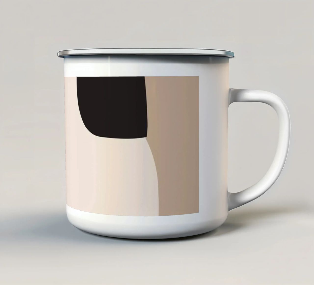 astratto minimo 16 tazza in smalto da ThingDesign