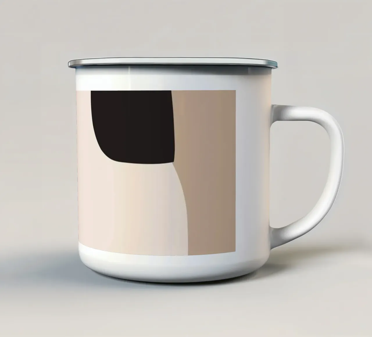 abstracto mínimo 16 taza de esmalte de ThingDesign