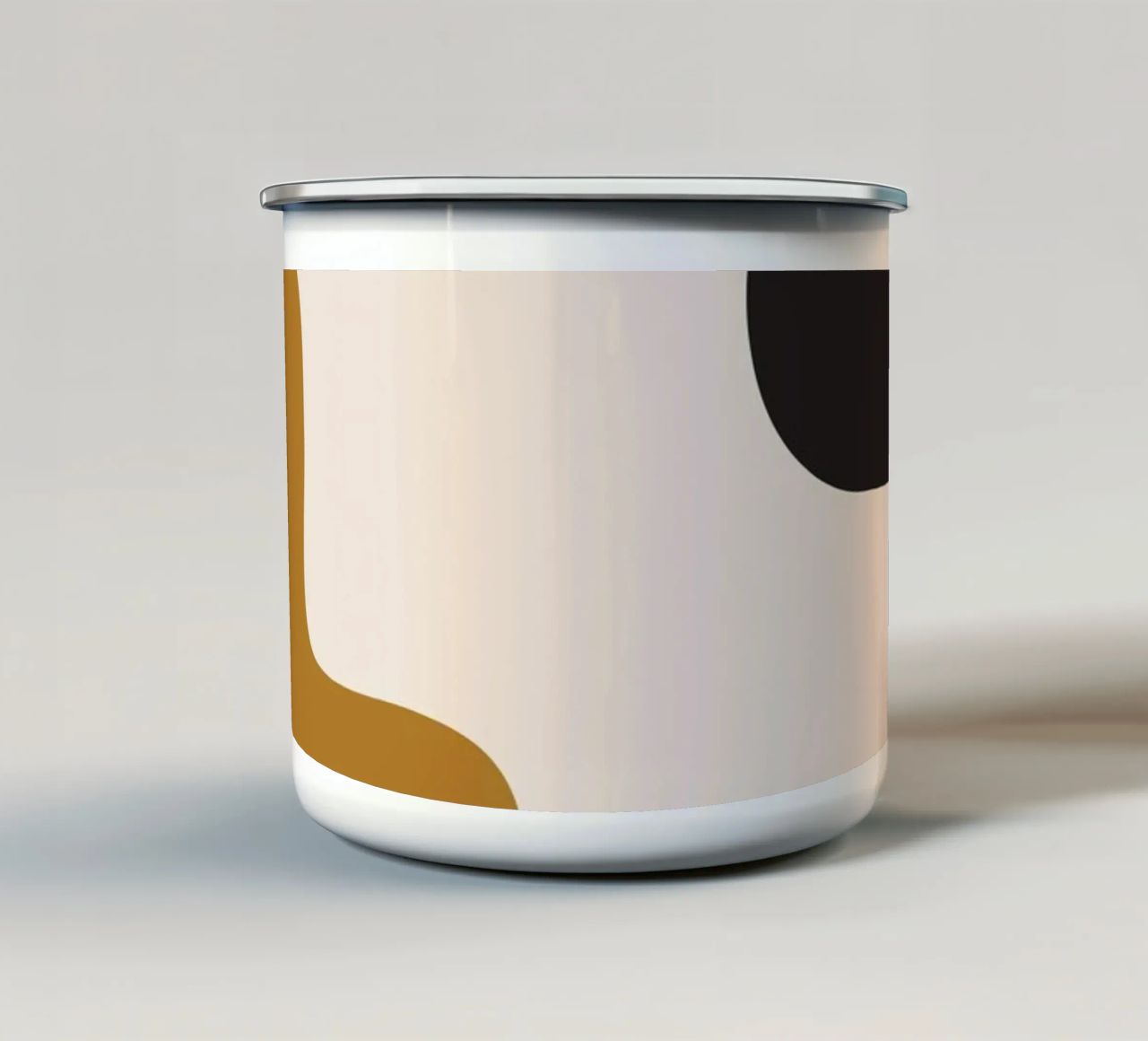 astratto minimo 16 tazza in smalto da ThingDesign