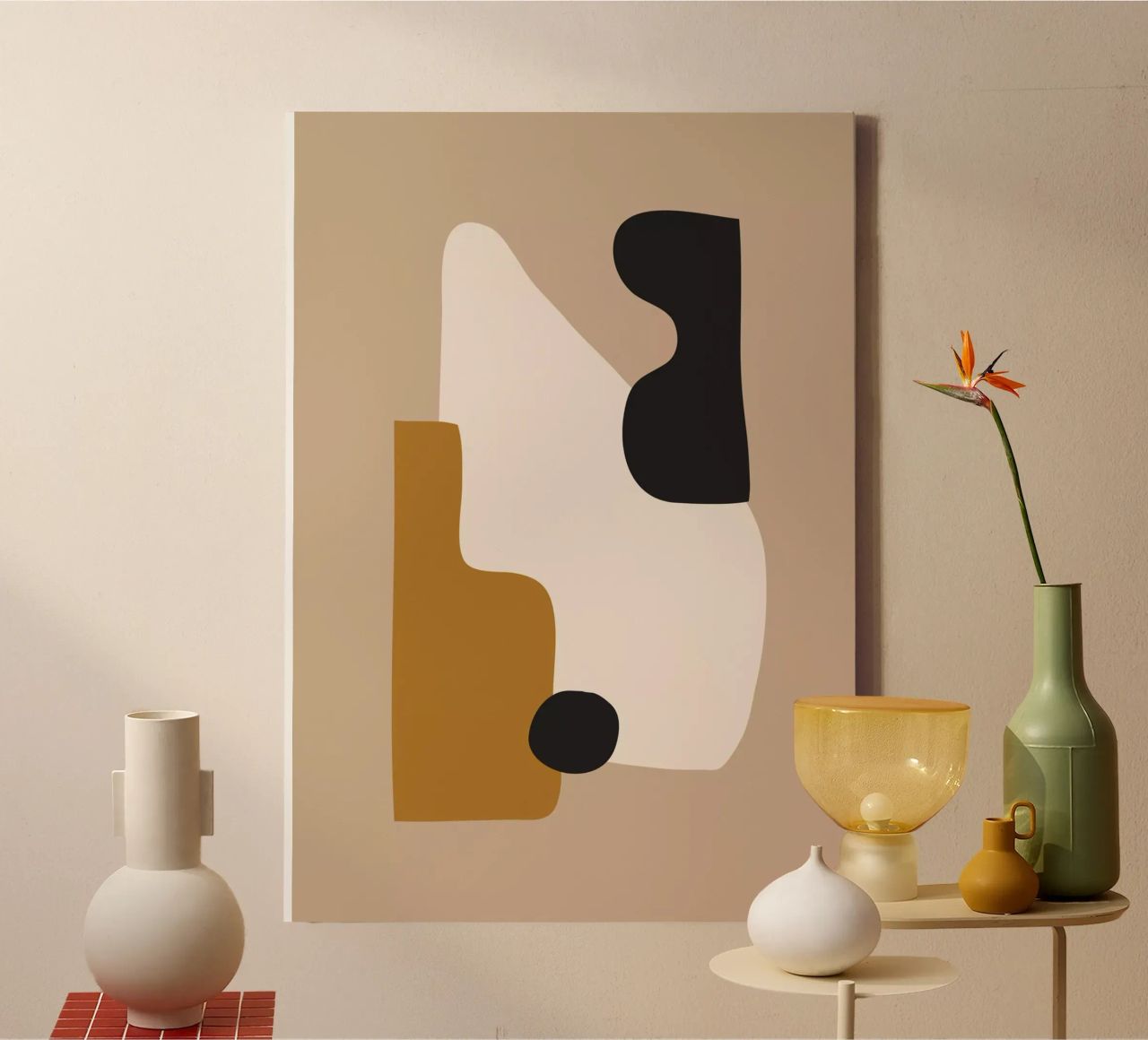 abstrakt minimal 16 Leinwand von ThingDesign