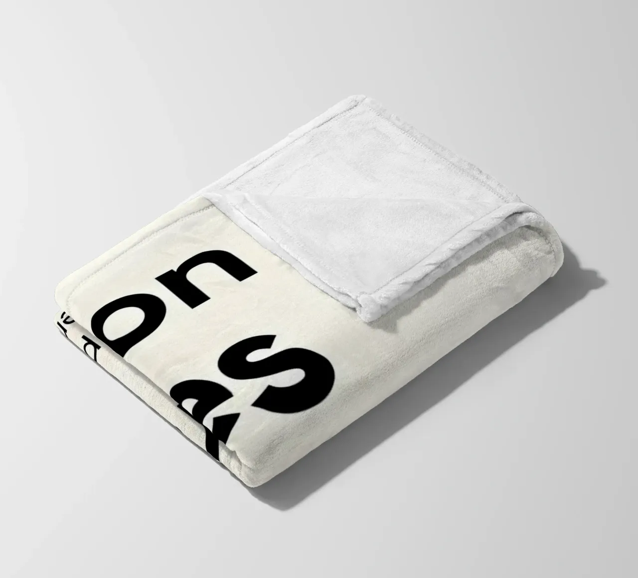 Action cures fear coperta in pile da Type & Tape