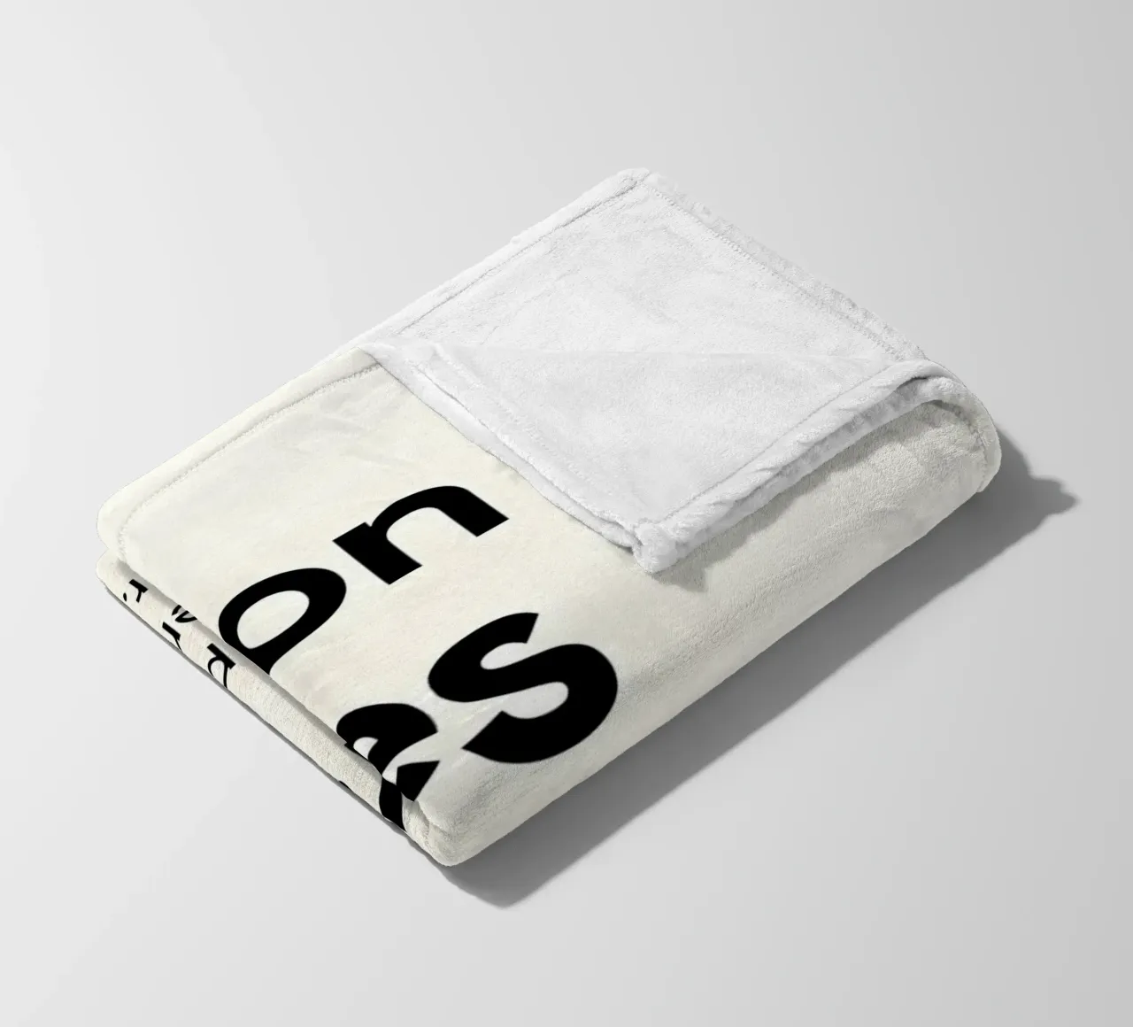 Action cures fear coperta in pile da Type & Tape