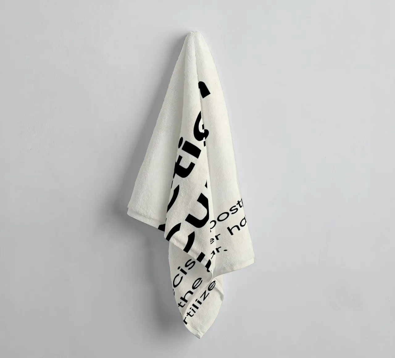 Action cures fear asciugamano da bagno da Type & Tape