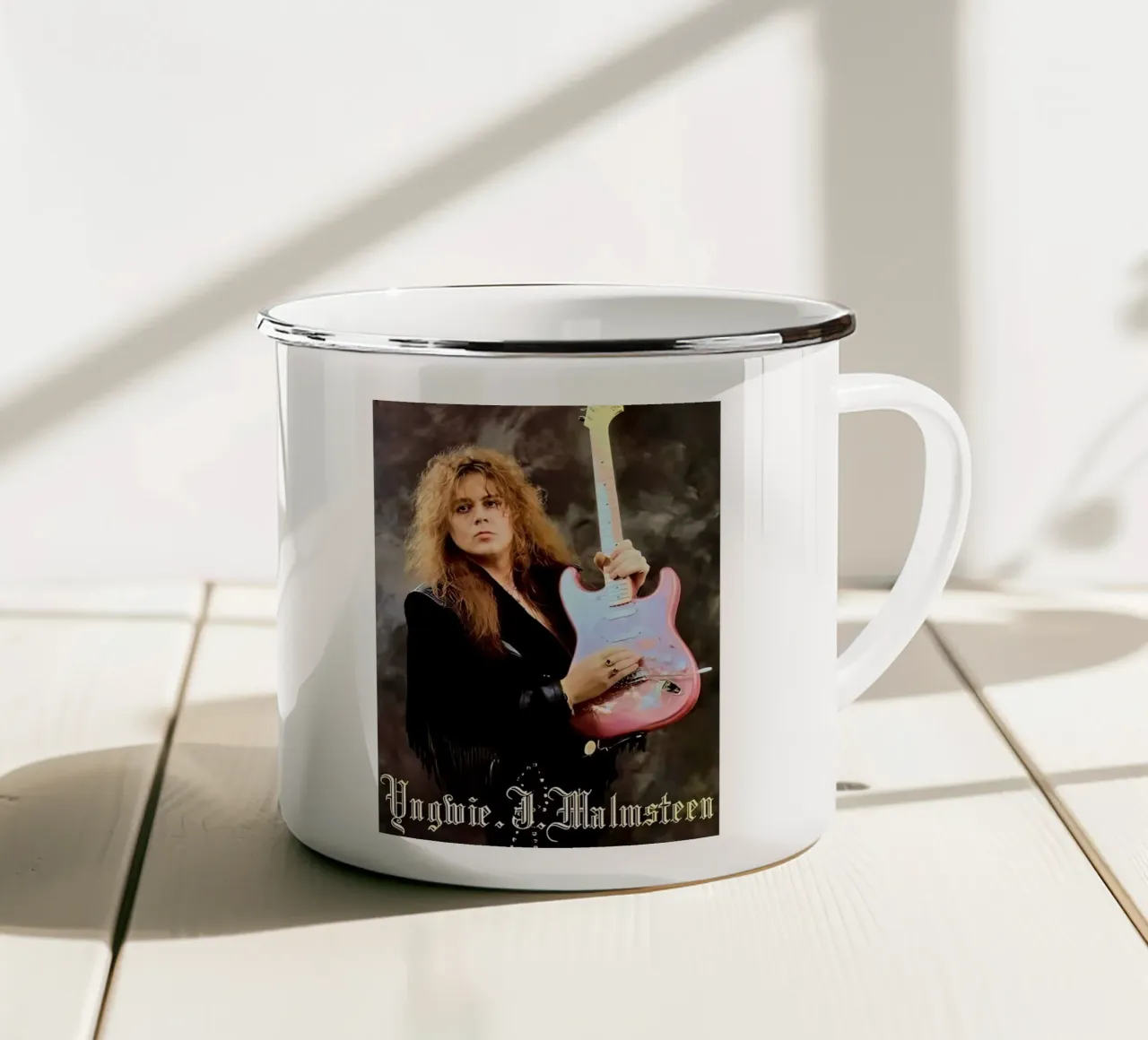 Yngwie Malamsteen tazza in smalto da Musadad Shop