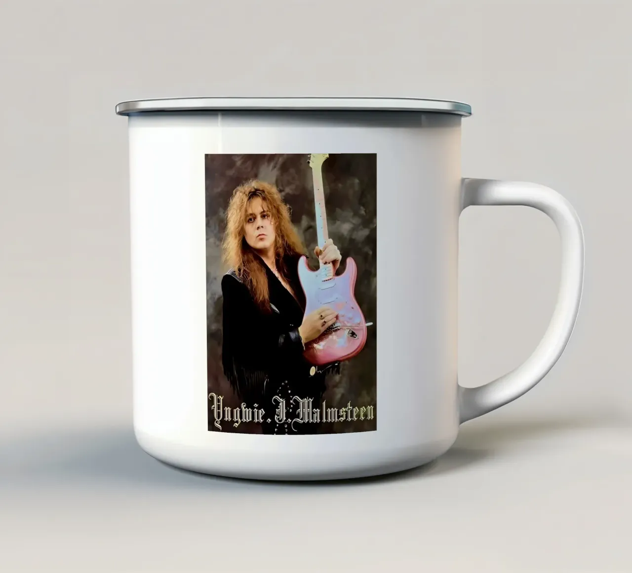 Yngwie Malamsteen tazza in smalto da Musadad Shop