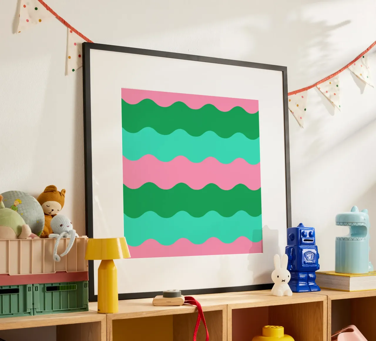 cluug poster con telaio in legno da fummelhummel