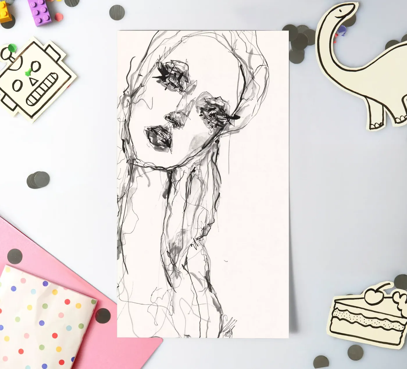 mirror 2 sticker sheet by Giulio Iurissevich