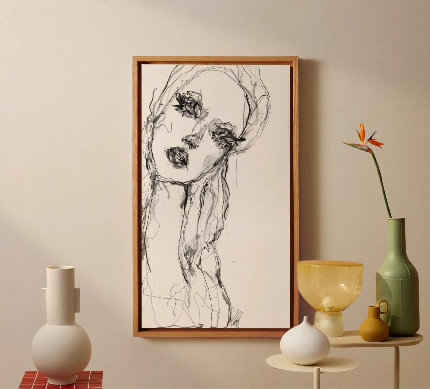 specchio 2 tela da Giulio Iurissevich