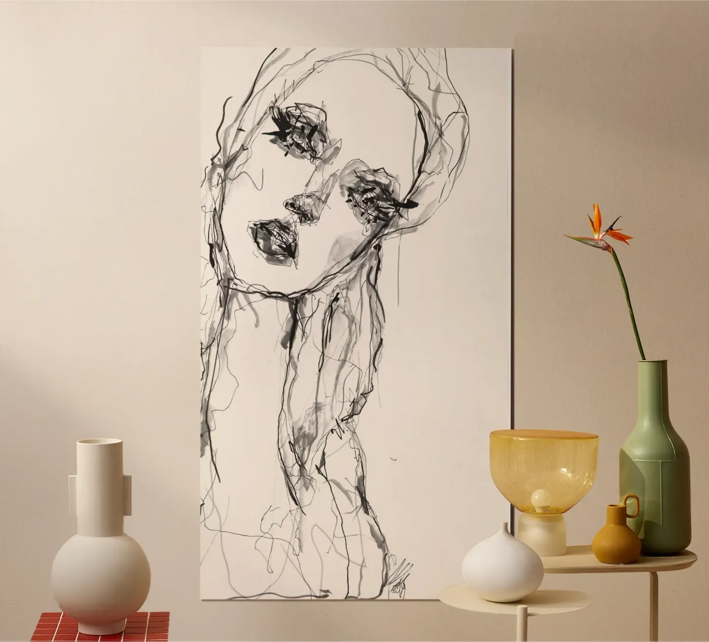 spiegel 2 poster van Giulio Iurissevich