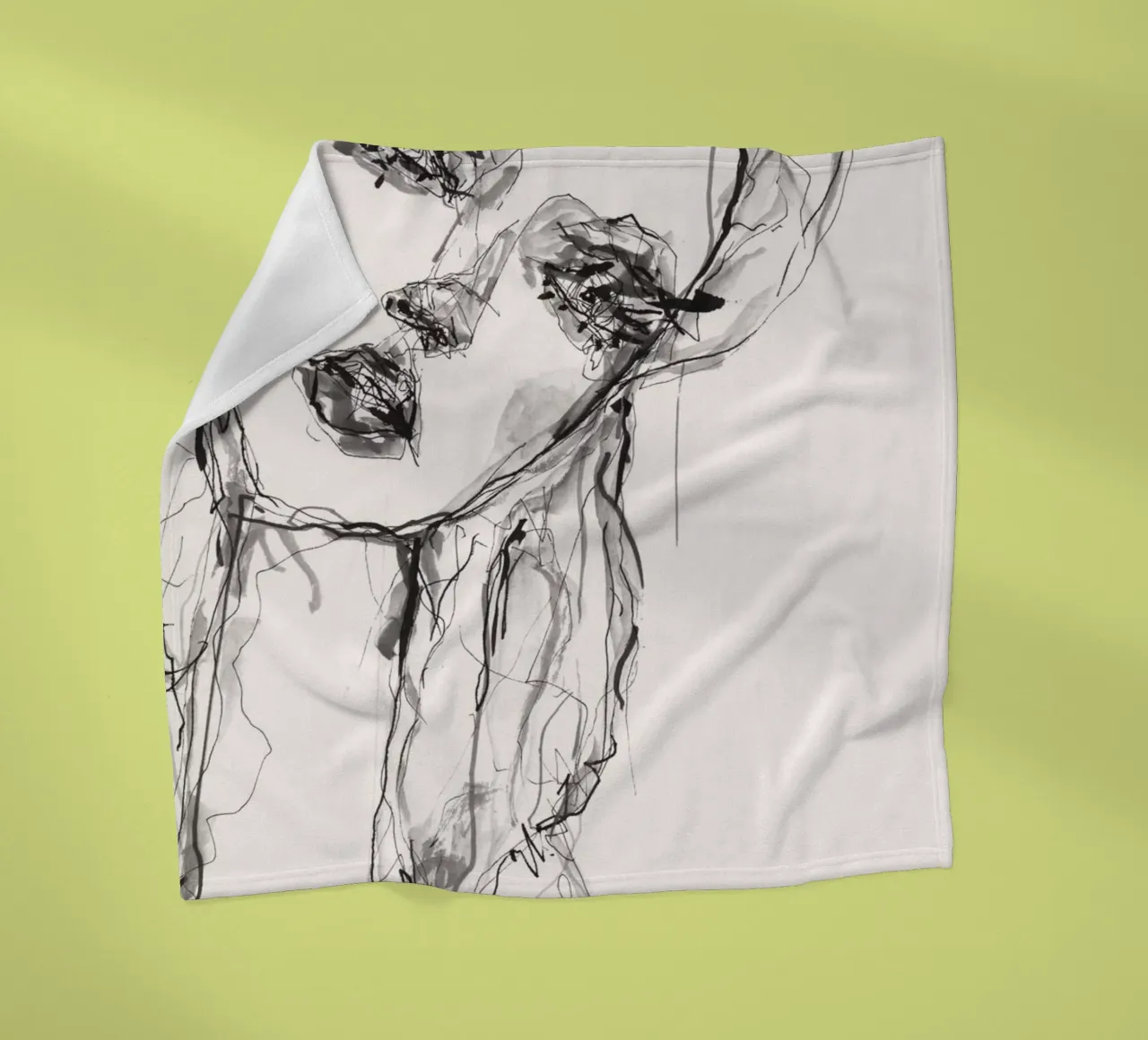 specchio 2 coperta in pile da Giulio Iurissevich