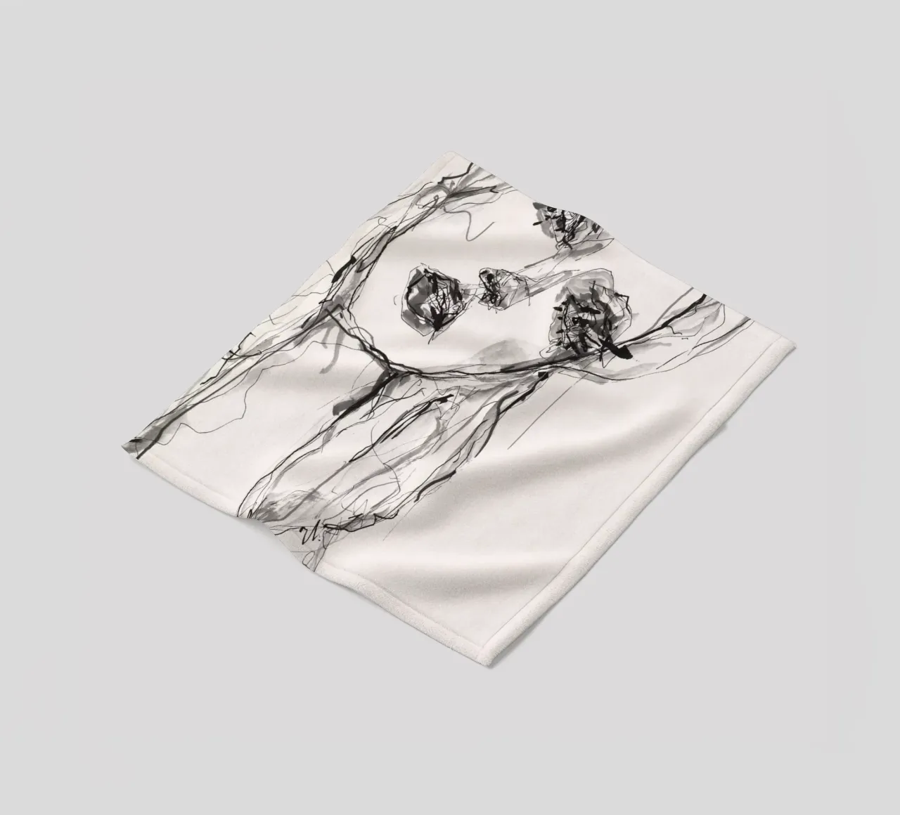 specchio 2 coperta in pile da Giulio Iurissevich