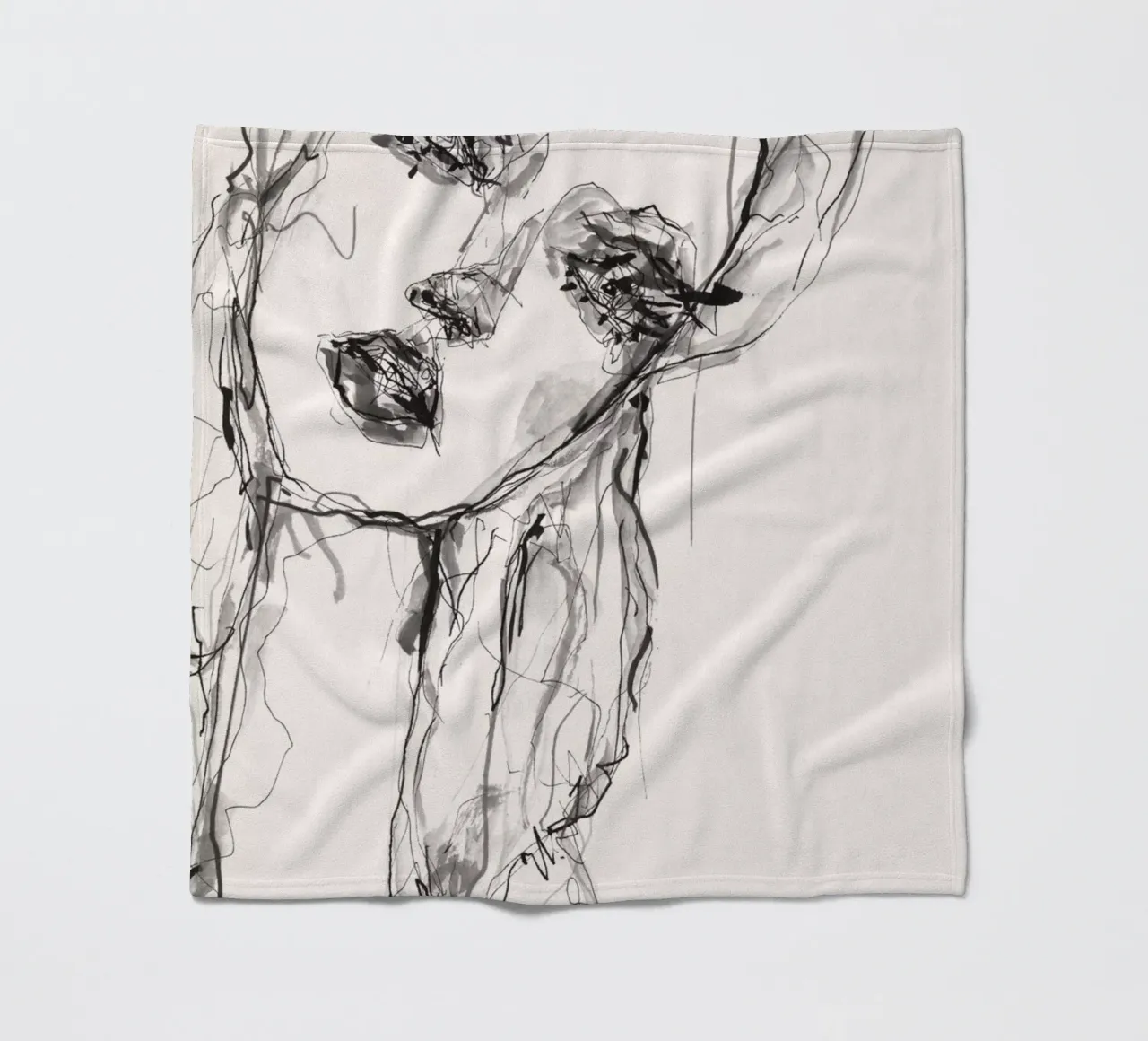 specchio 2 coperta in pile da Giulio Iurissevich