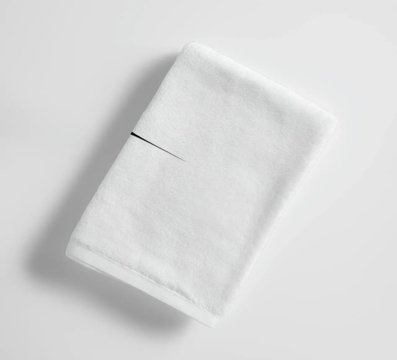Black Text Less is More Above Four Point Star towel by DesignDoodle