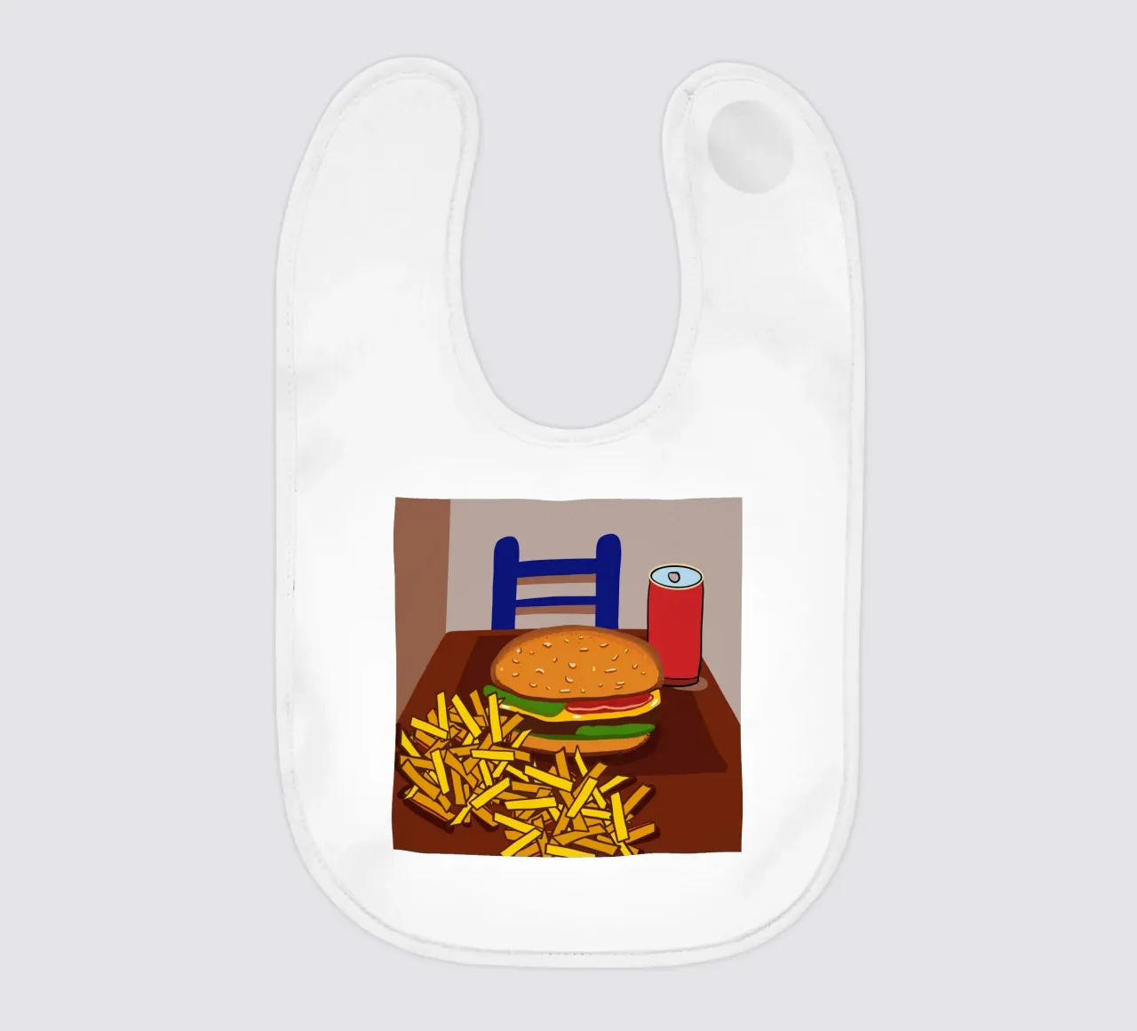 Hamburger e patate bavaglino da gulsengunel