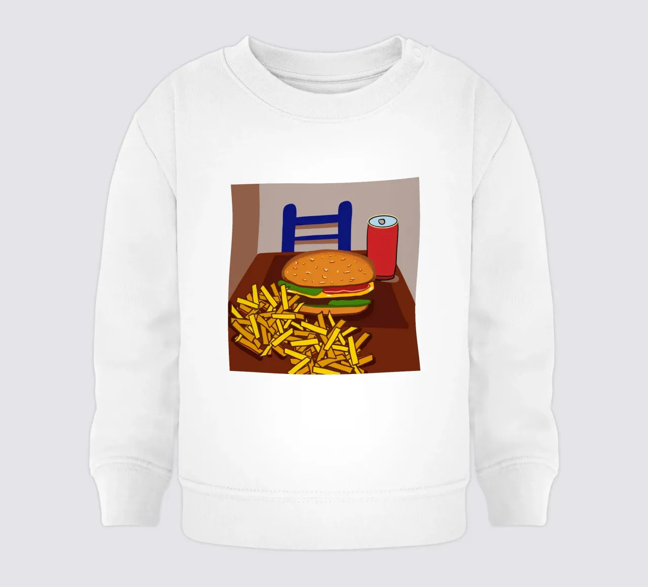 Hamburger e patate felpa neonato da gulsengunel