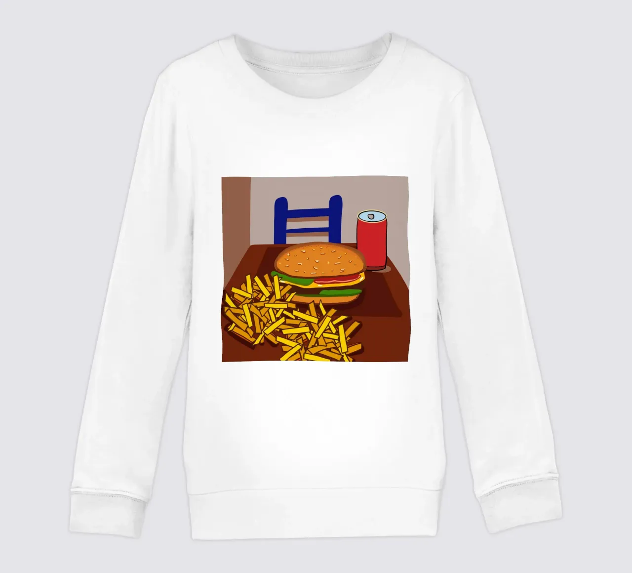 Hamburger e patate felpa bambino da gulsengunel