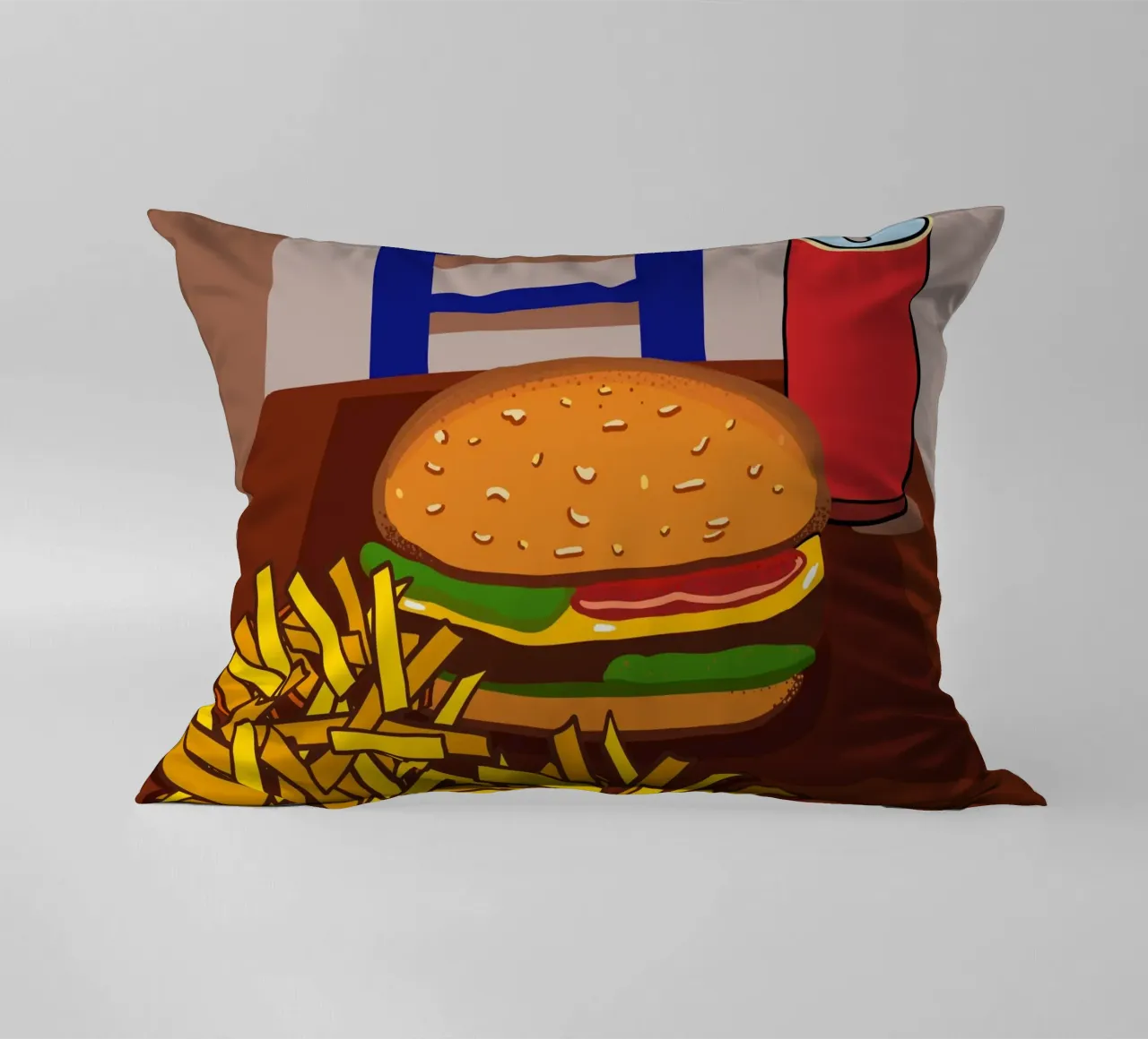 Hamburger e patate cuscino da gulsengunel