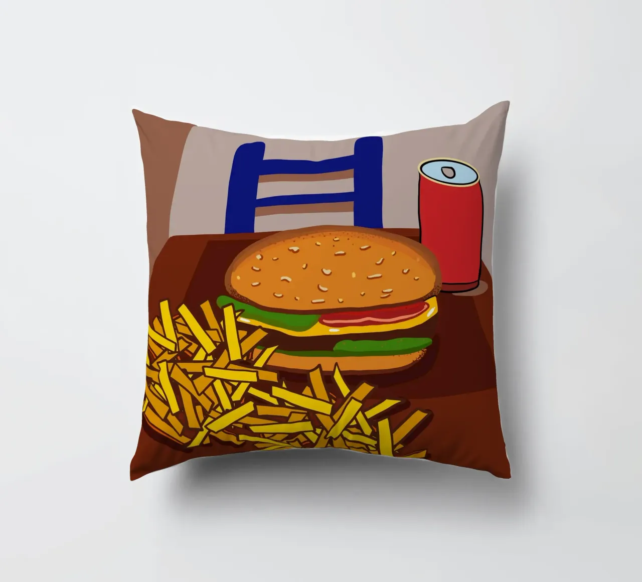 Hamburger e patate cuscino da gulsengunel