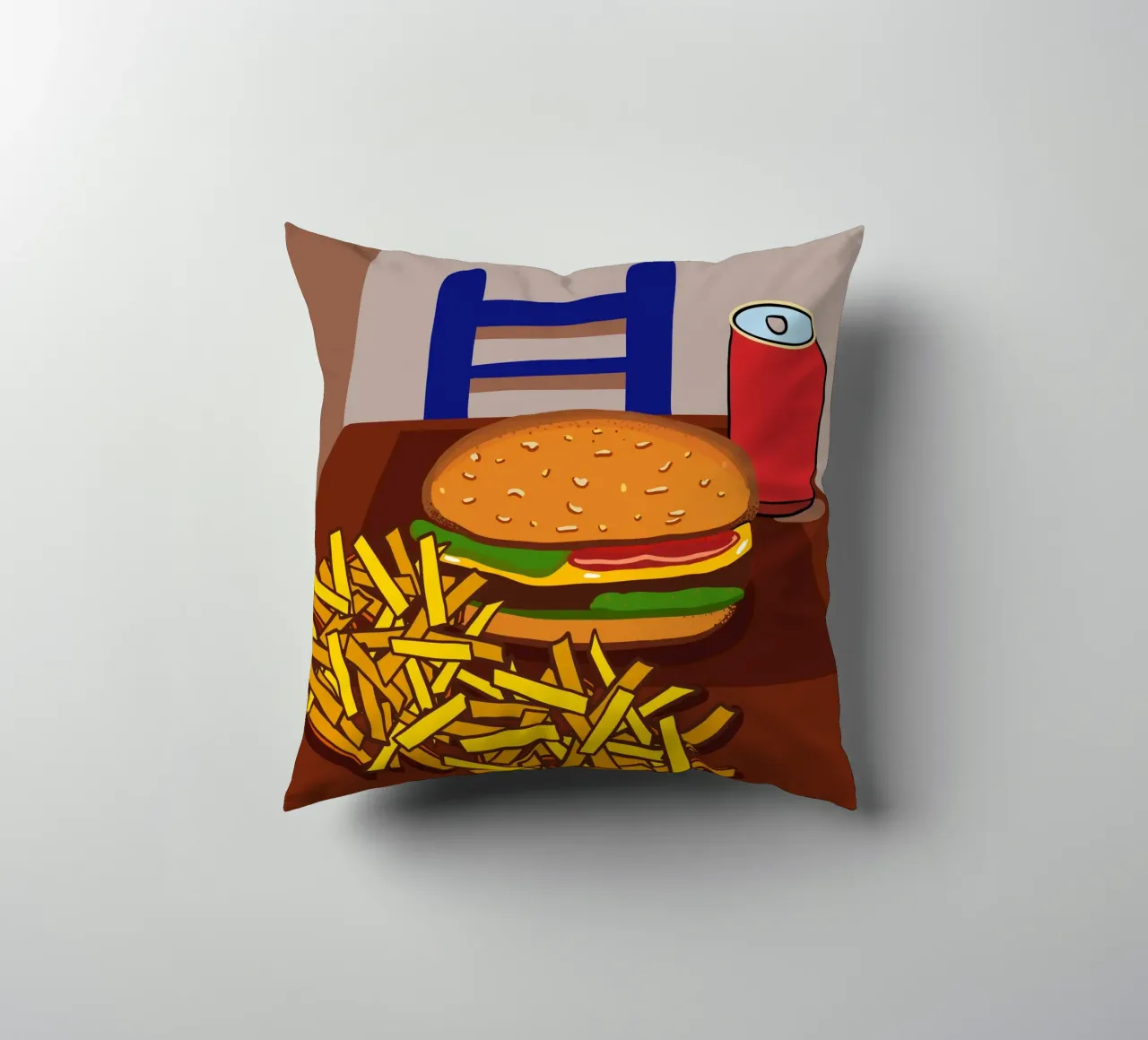 Hamburger e patate cuscino da gulsengunel