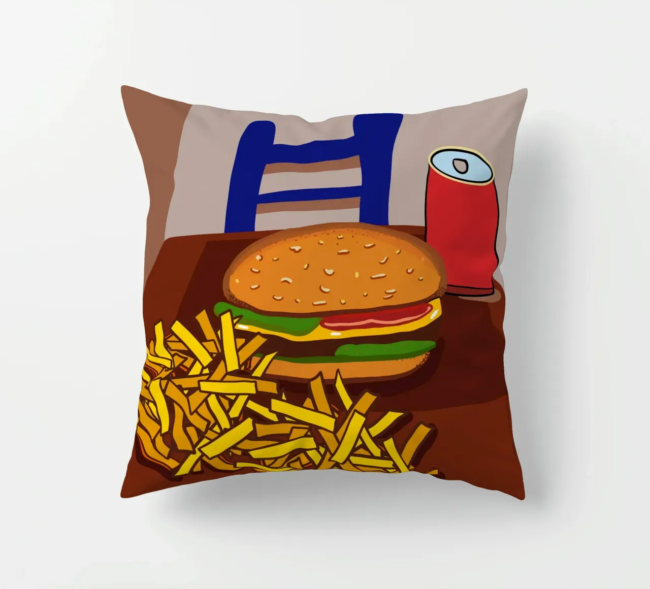 Hamburger e patate cuscino da gulsengunel