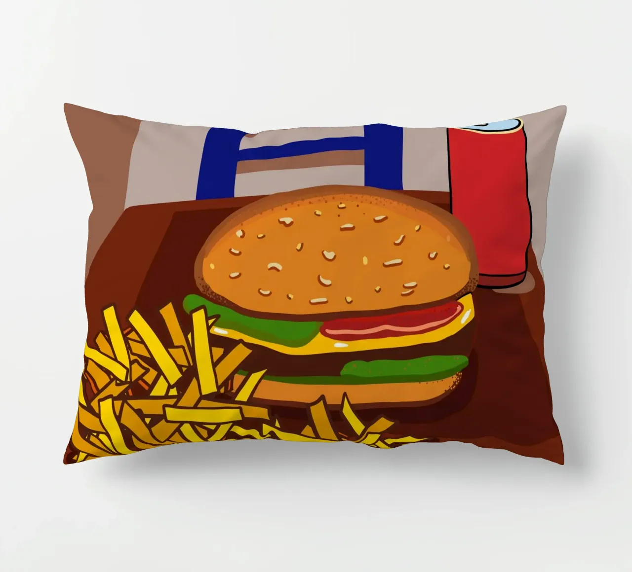 Hamburger e patate cuscino da gulsengunel