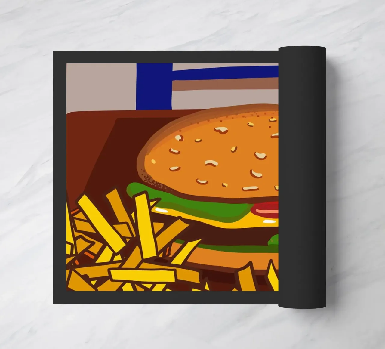 Hamburger e patate zerbino da gulsengunel