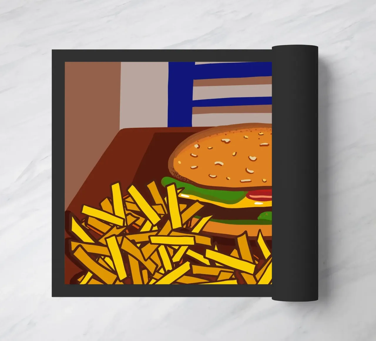 Hamburger e patate zerbino da gulsengunel