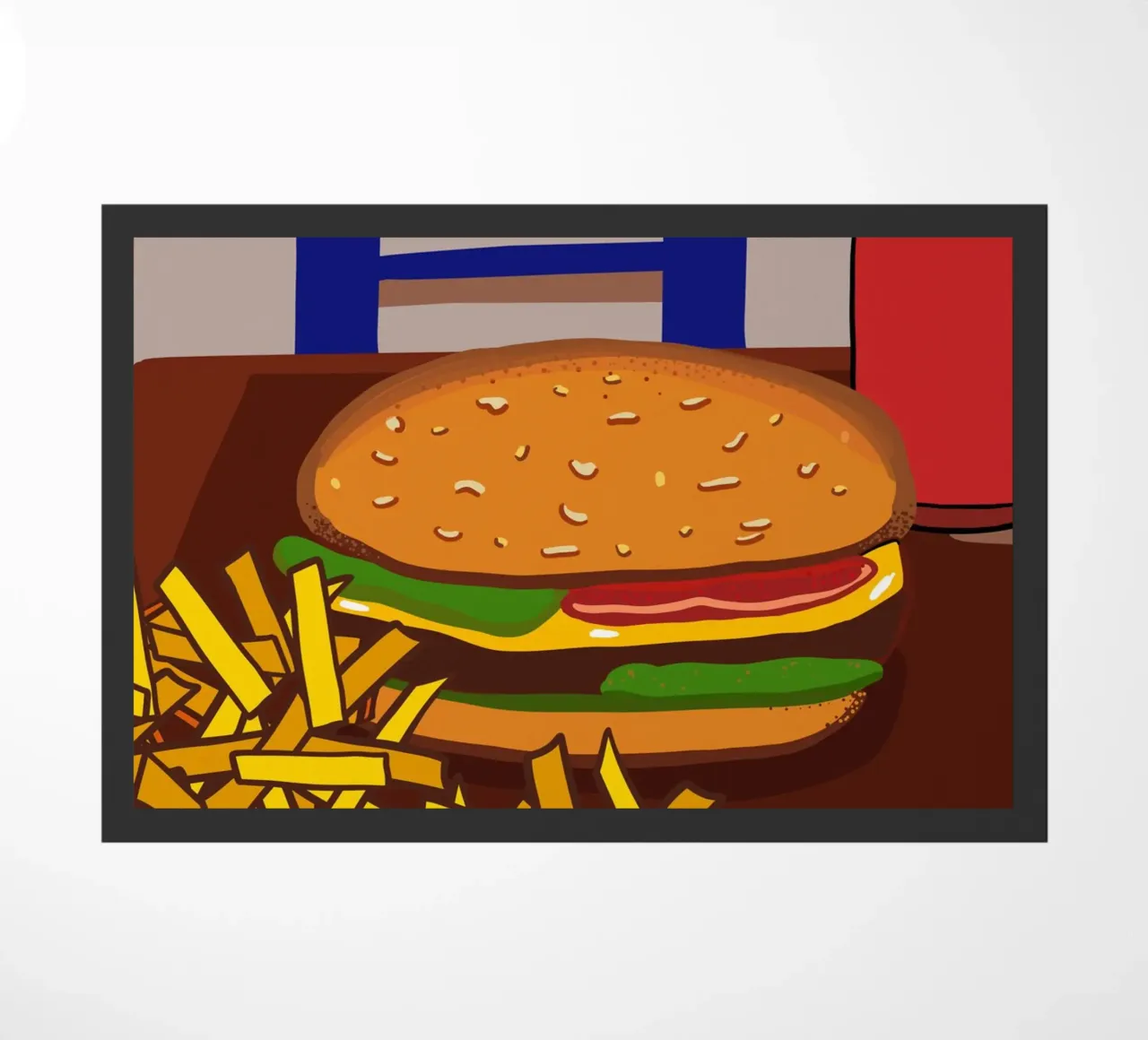 Hamburger e patate zerbino da gulsengunel