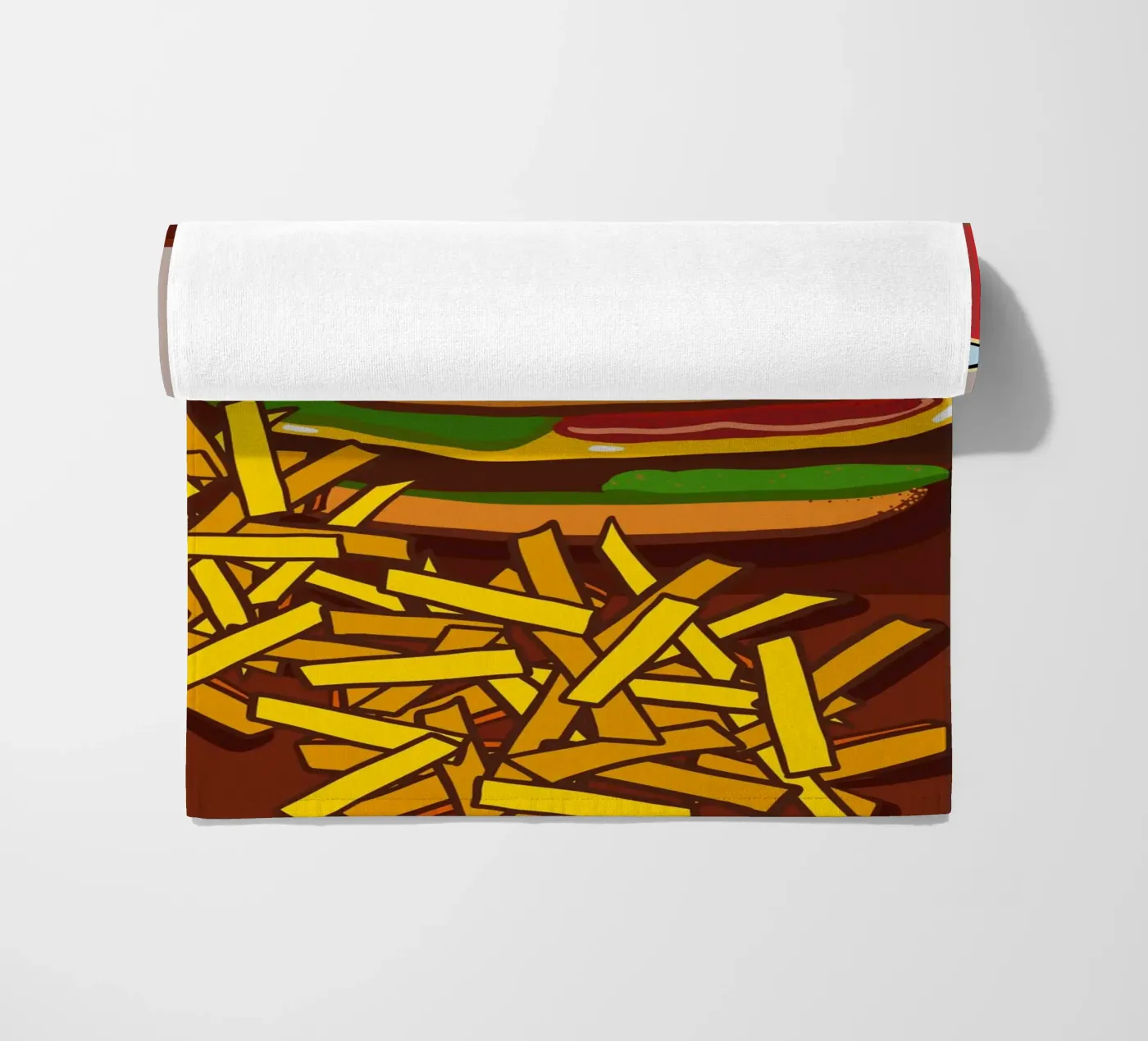 Hamburger e patate telo mare da gulsengunel