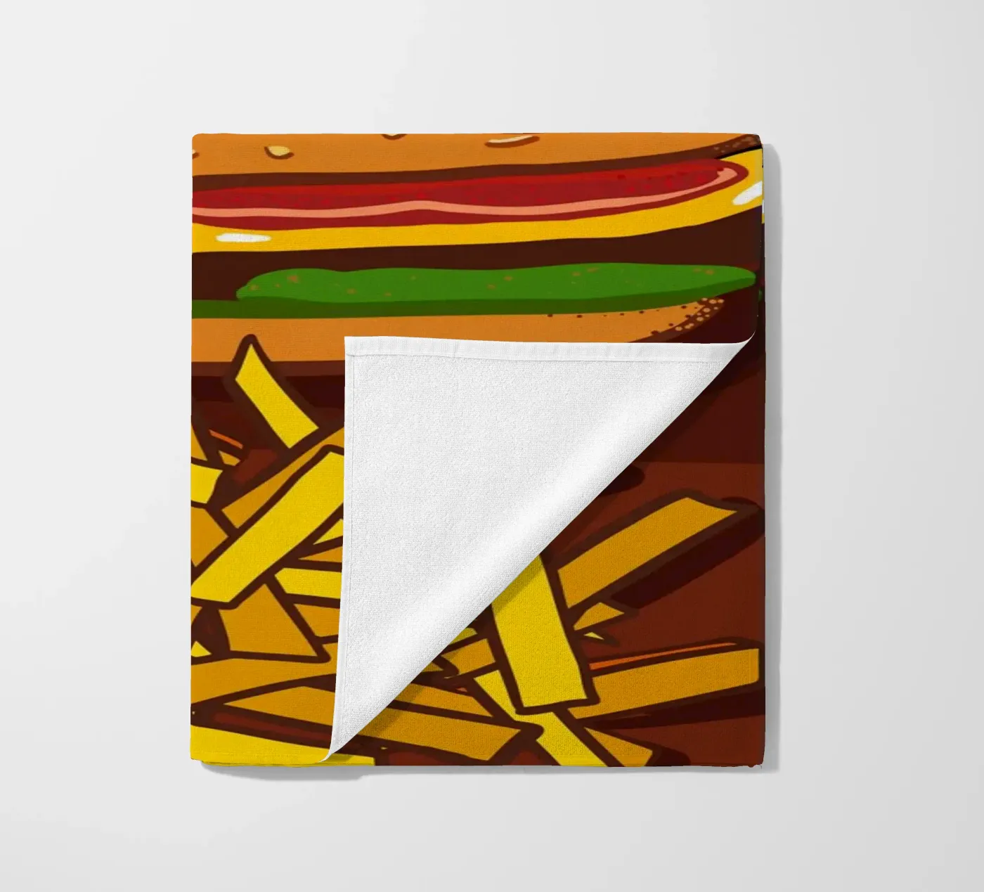 Hamburger e patate telo mare da gulsengunel