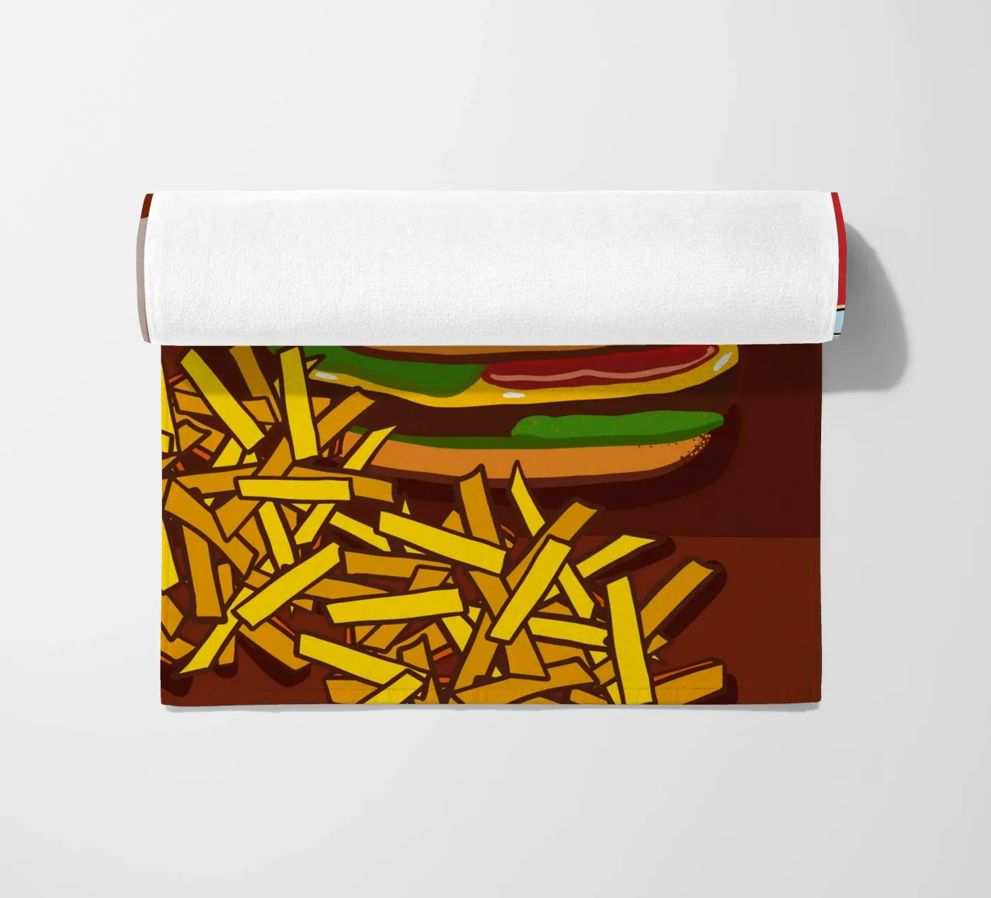 Hamburger e patate telo mare da gulsengunel