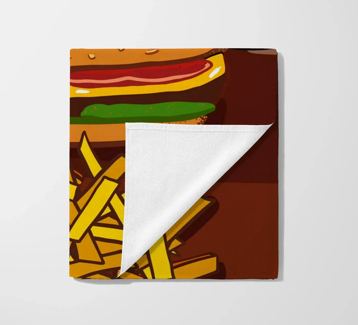 Hamburger e patate telo mare da gulsengunel