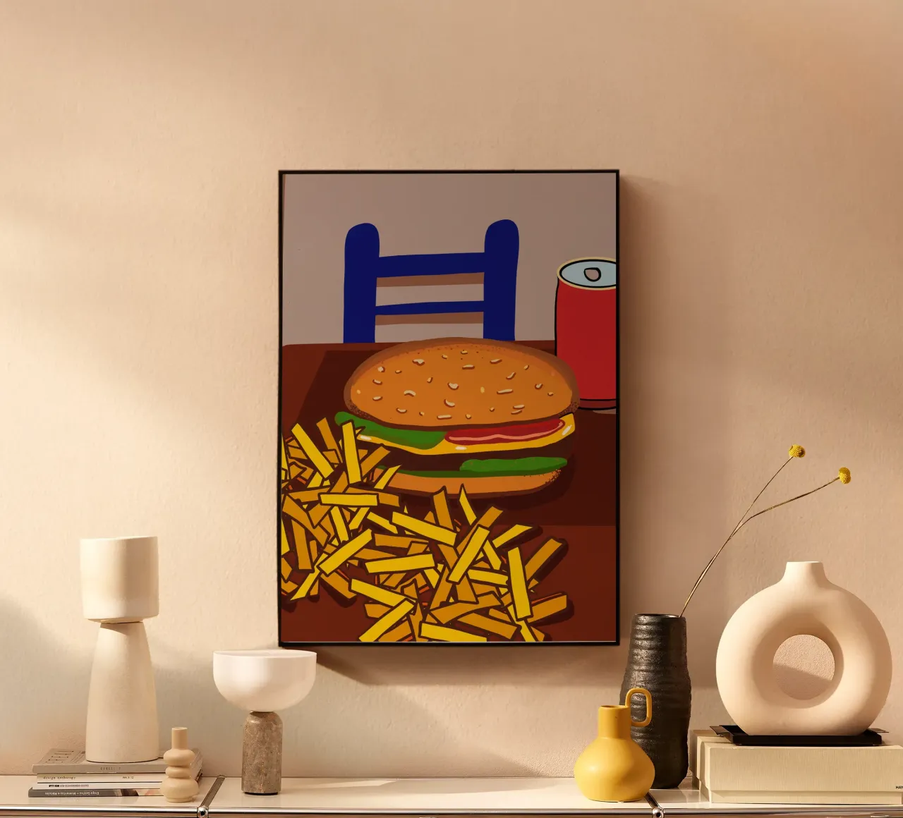 Hamburger e patate plexiglass da gulsengunel