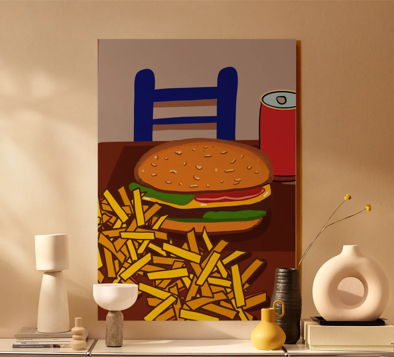 Hamburger e patate plexiglass da gulsengunel